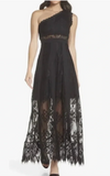 One Shoulder Lace Gown