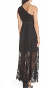 One Shoulder Lace Gown