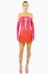 Butterfly Tube Dress with Gloves