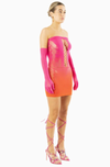 Butterfly Tube Dress with Gloves