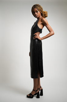  Easton Midi Sequin Dress | Black Sequin Dress | THE STRAND SD