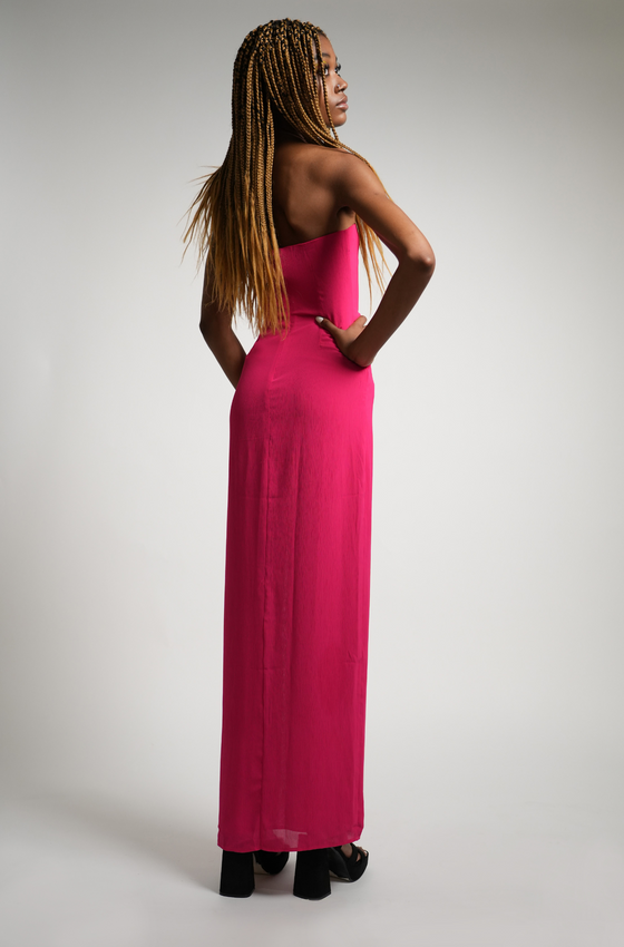 Pink Strapless Dress | Asher Strapless Dress | THE STRAND SD