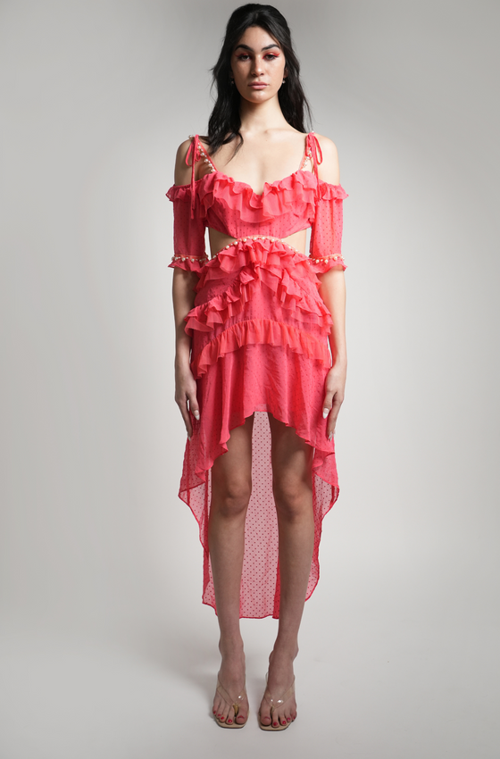 Casino Midi Dress | Ruffled Midi Dress | THE STRAND SD