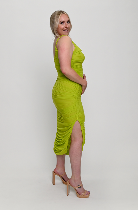 Green Fornarina Dress | Fornarina Midi Dress | THE STRAND SD