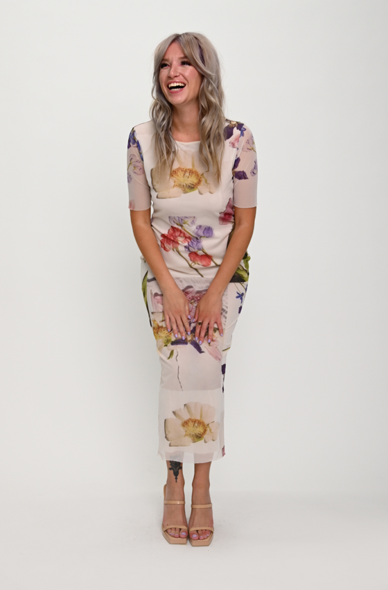 Ganni Midi Dress | Floral Midi Dress | THE STRAND SD