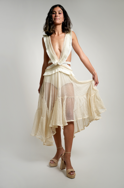 Long Fringe Dress | Fringe Beach Dress