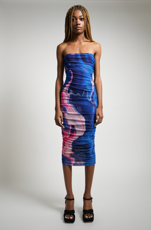  Strapless Hera Dress | Blue Hera Dress | THE STRAND SD