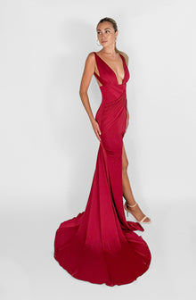  Orlena Jersey Gown | Red Orlena Gown | THE STRAND SD