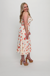 White and Red Juliette Dress | Juliette Midi Dress | THE STRAND SD