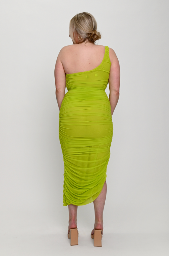 Green Fornarina Dress | Fornarina Midi Dress | THE STRAND SD