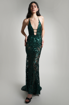  Backless Rafaella Gown | Green Rafaella Gown | THE STRAND SD