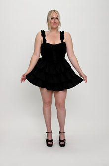  Black Skirt Dress | Mini Skirt Dress | THE STRAND SD