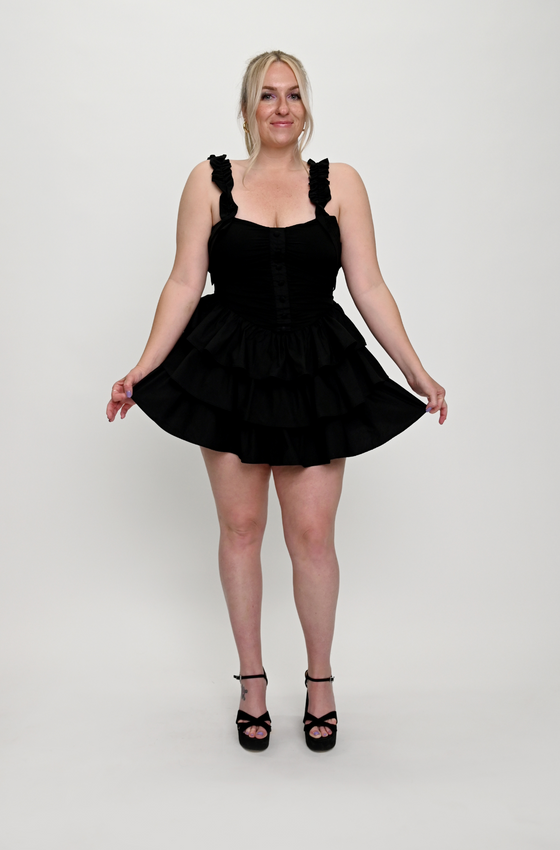 Black Skirt Dress | Mini Skirt Dress | THE STRAND SD